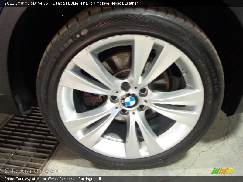 Deep Sea Blue Metallic / Mojave Nevada Leather 2011 BMW X3 xDrive 35i