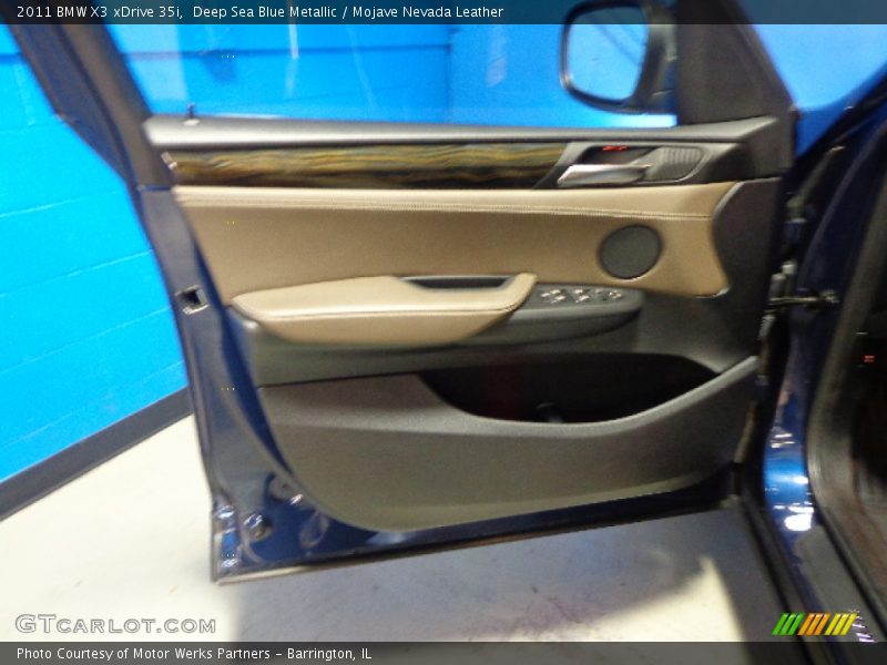 Deep Sea Blue Metallic / Mojave Nevada Leather 2011 BMW X3 xDrive 35i