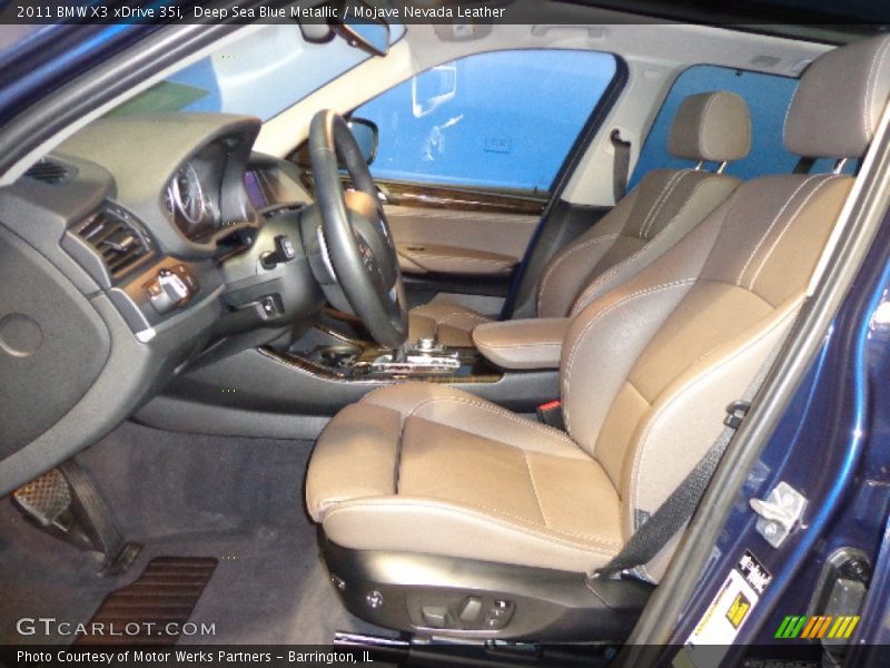Front Seat of 2011 X3 xDrive 35i