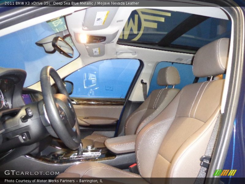 Deep Sea Blue Metallic / Mojave Nevada Leather 2011 BMW X3 xDrive 35i