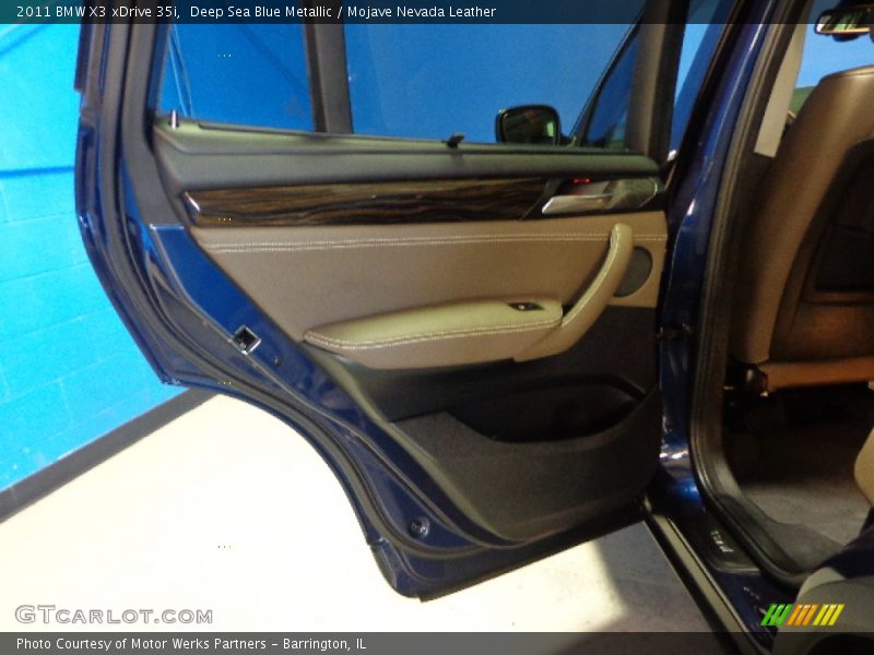 Deep Sea Blue Metallic / Mojave Nevada Leather 2011 BMW X3 xDrive 35i