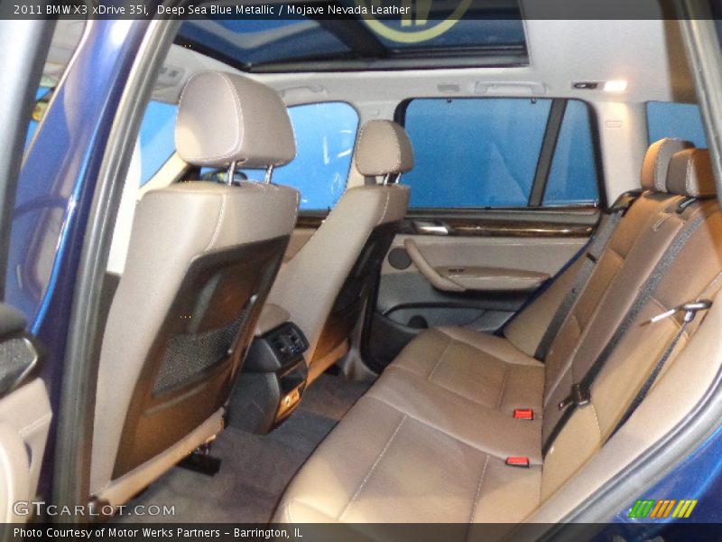 Rear Seat of 2011 X3 xDrive 35i