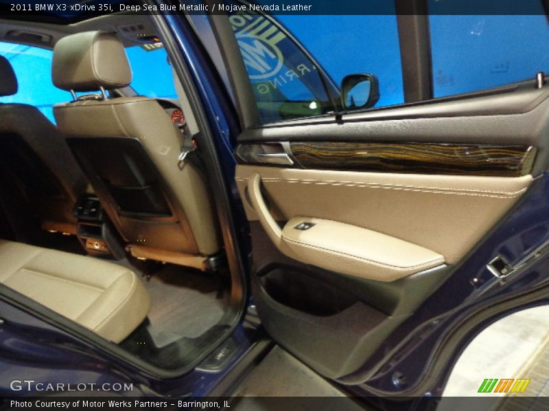 Deep Sea Blue Metallic / Mojave Nevada Leather 2011 BMW X3 xDrive 35i