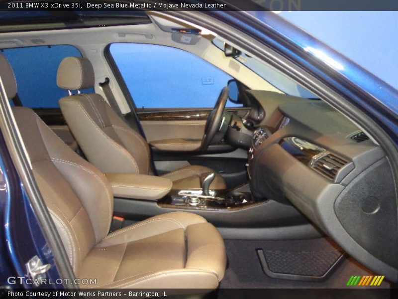 Deep Sea Blue Metallic / Mojave Nevada Leather 2011 BMW X3 xDrive 35i