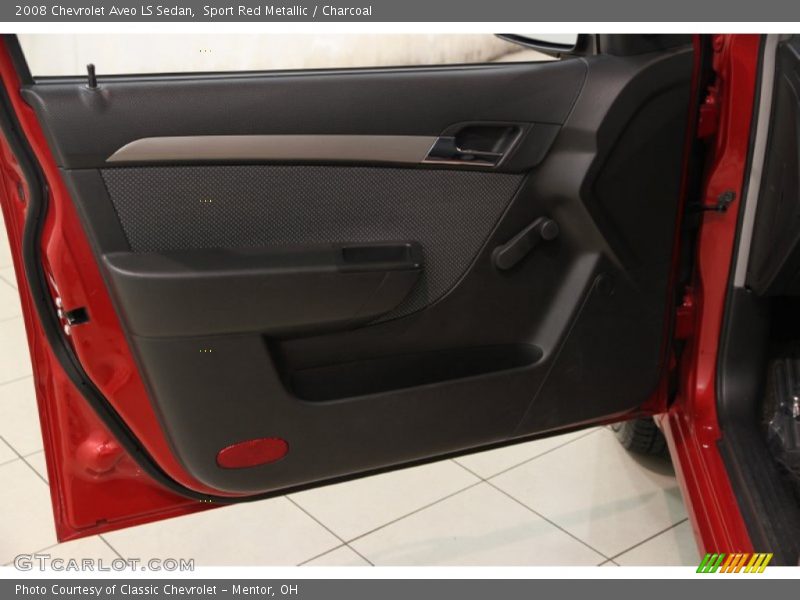 Sport Red Metallic / Charcoal 2008 Chevrolet Aveo LS Sedan