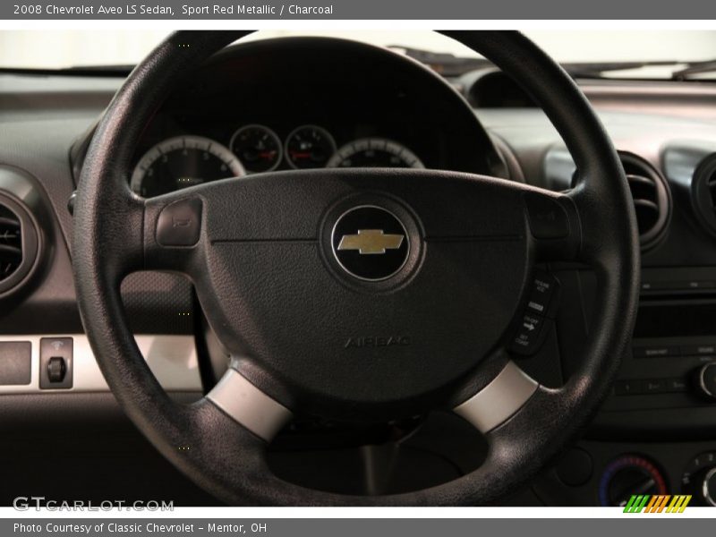 Sport Red Metallic / Charcoal 2008 Chevrolet Aveo LS Sedan