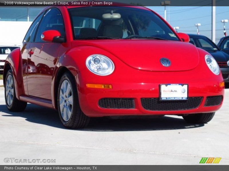 Salsa Red / Cream Beige 2008 Volkswagen New Beetle S Coupe
