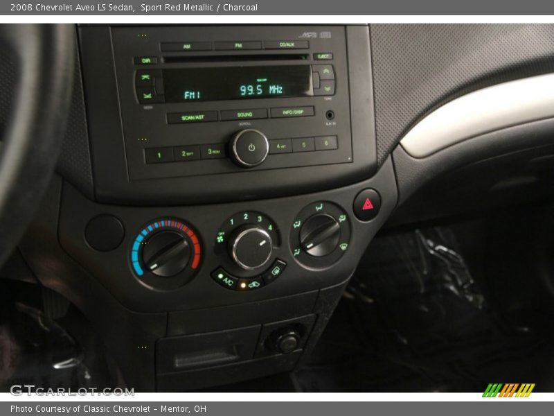 Sport Red Metallic / Charcoal 2008 Chevrolet Aveo LS Sedan
