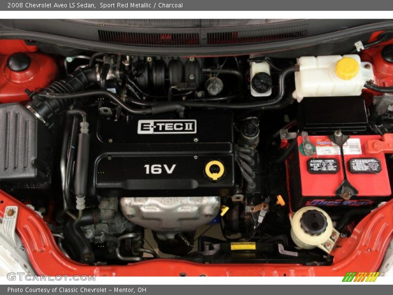 Sport Red Metallic / Charcoal 2008 Chevrolet Aveo LS Sedan