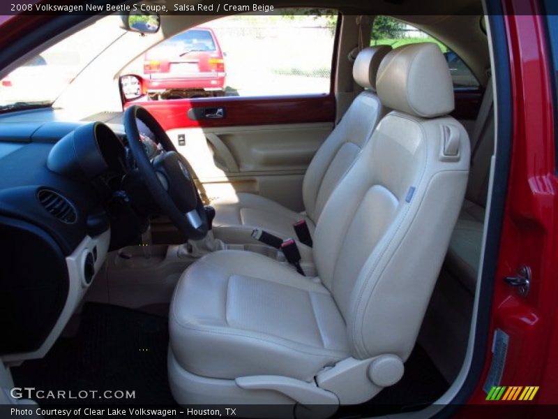  2008 New Beetle S Coupe Cream Beige Interior