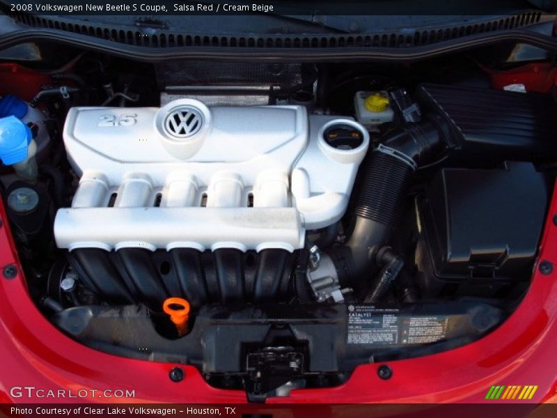  2008 New Beetle S Coupe Engine - 2.5L DOHC 20V 5 Cylinder