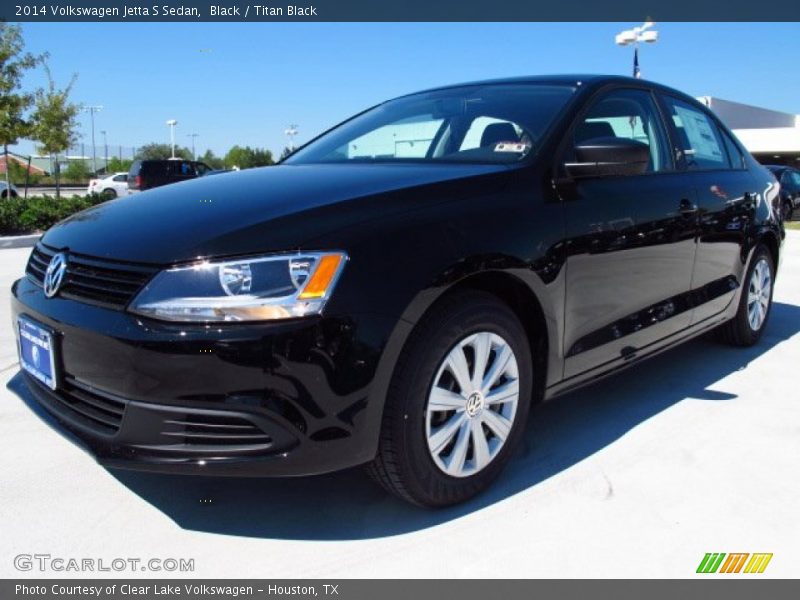 Black / Titan Black 2014 Volkswagen Jetta S Sedan