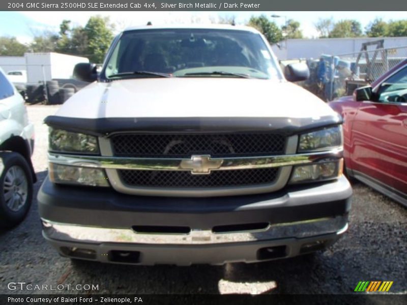 Silver Birch Metallic / Dark Pewter 2004 GMC Sierra 2500HD SLE Extended Cab 4x4