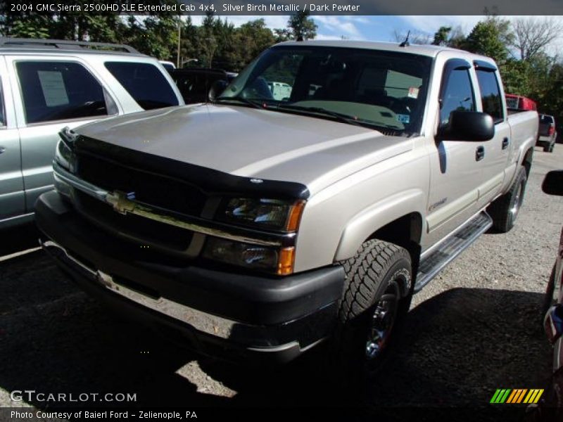 Silver Birch Metallic / Dark Pewter 2004 GMC Sierra 2500HD SLE Extended Cab 4x4