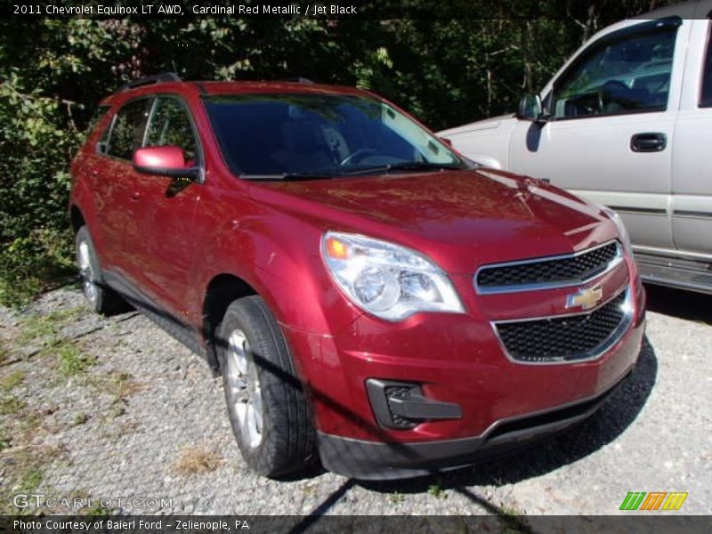 Cardinal Red Metallic / Jet Black 2011 Chevrolet Equinox LT AWD