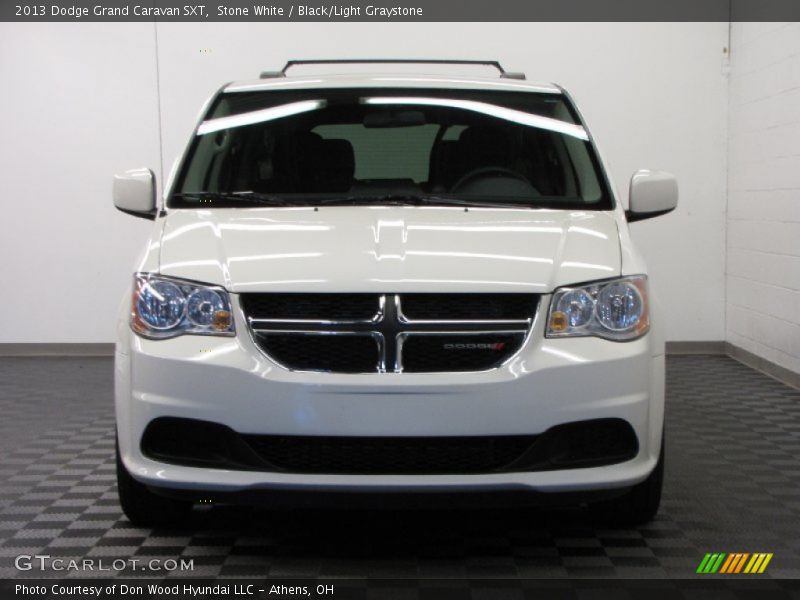 Stone White / Black/Light Graystone 2013 Dodge Grand Caravan SXT