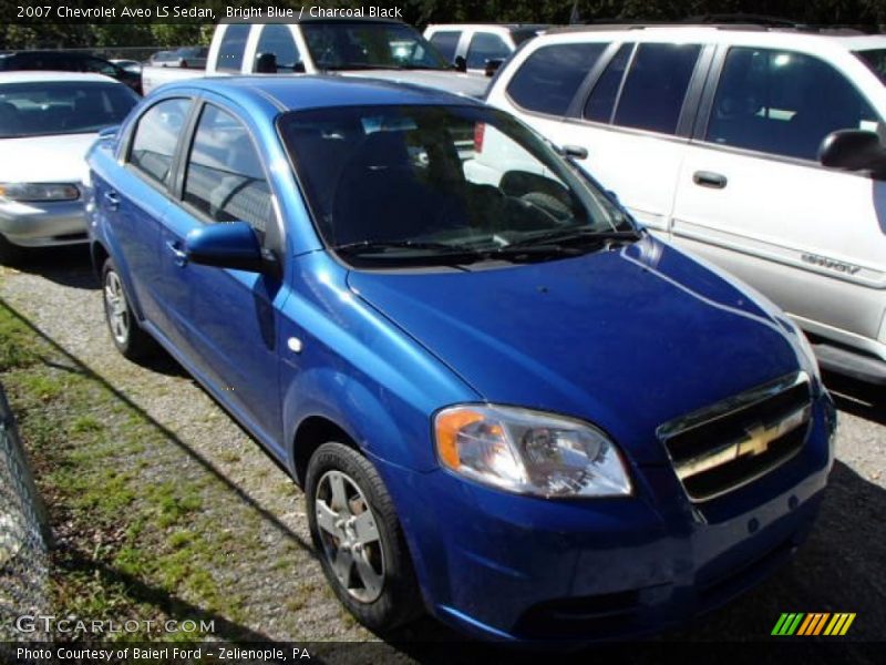 Bright Blue / Charcoal Black 2007 Chevrolet Aveo LS Sedan