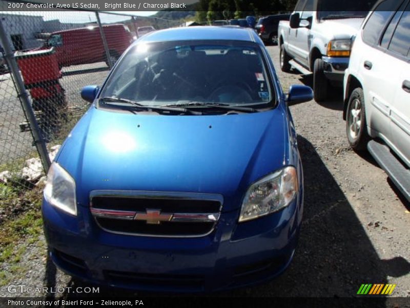 Bright Blue / Charcoal Black 2007 Chevrolet Aveo LS Sedan