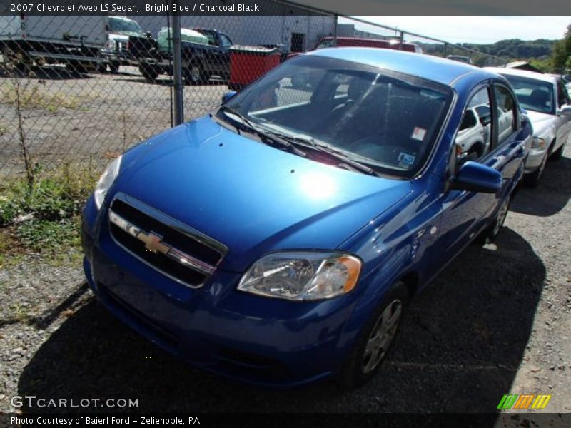 Bright Blue / Charcoal Black 2007 Chevrolet Aveo LS Sedan