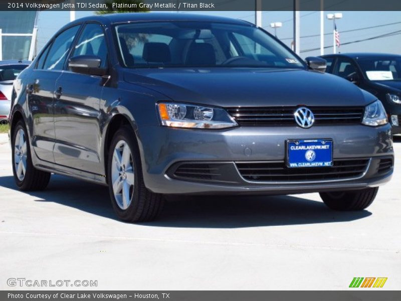 Platinum Gray Metallic / Titan Black 2014 Volkswagen Jetta TDI Sedan