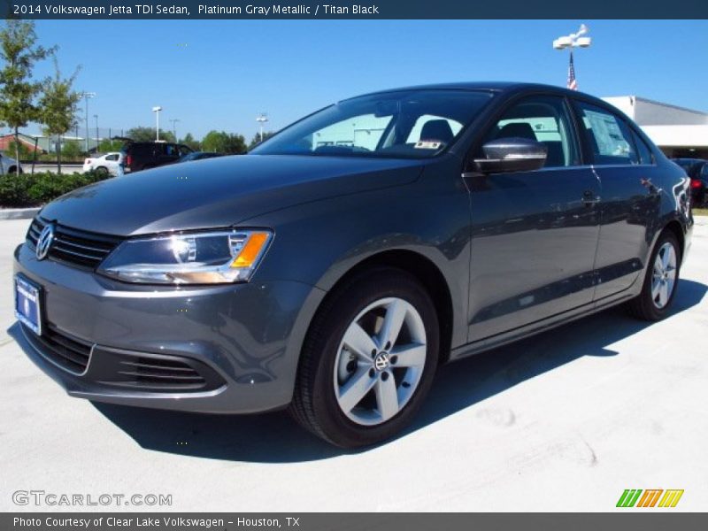 Platinum Gray Metallic / Titan Black 2014 Volkswagen Jetta TDI Sedan