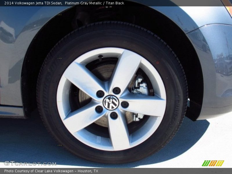 Platinum Gray Metallic / Titan Black 2014 Volkswagen Jetta TDI Sedan
