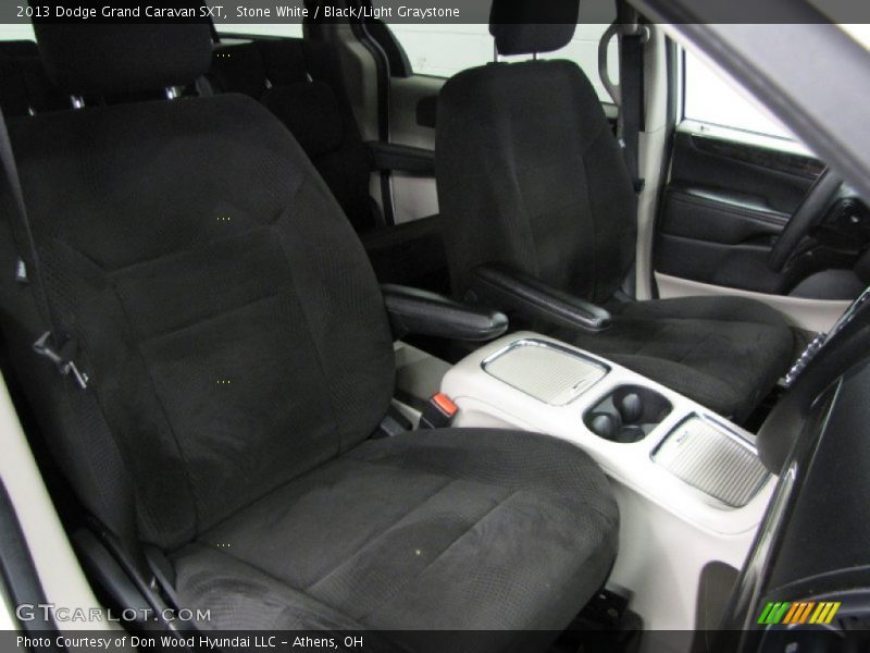 Stone White / Black/Light Graystone 2013 Dodge Grand Caravan SXT