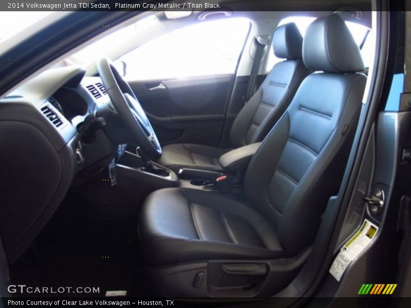 Platinum Gray Metallic / Titan Black 2014 Volkswagen Jetta TDI Sedan