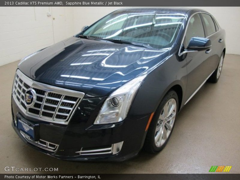 Sapphire Blue Metallic / Jet Black 2013 Cadillac XTS Premium AWD