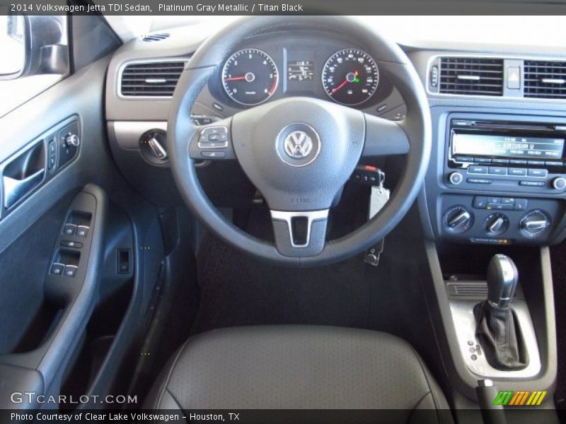 Platinum Gray Metallic / Titan Black 2014 Volkswagen Jetta TDI Sedan
