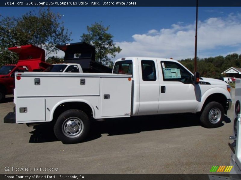 Oxford White / Steel 2014 Ford F350 Super Duty XL SuperCab Utility Truck