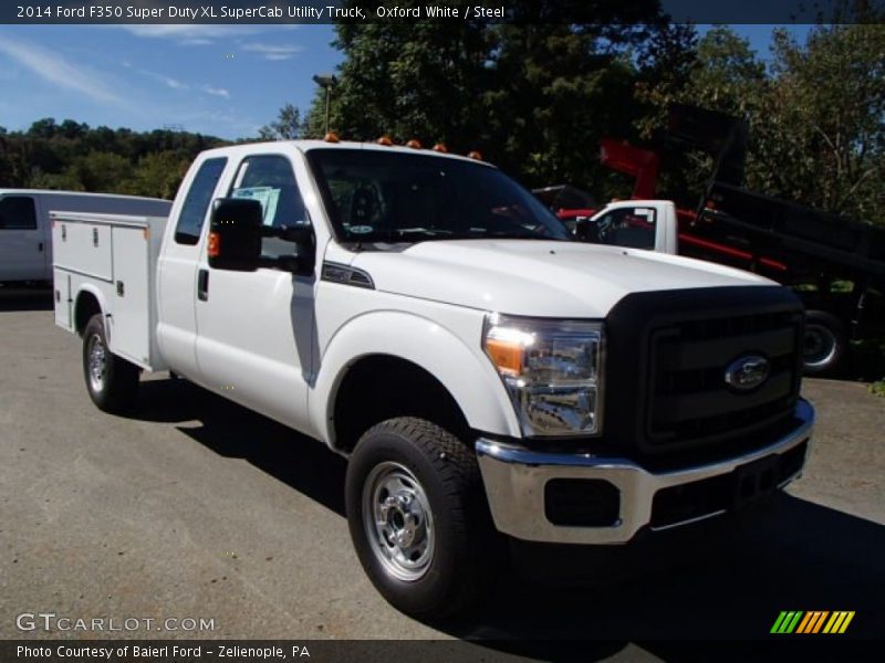 Front 3/4 View of 2014 F350 Super Duty XL SuperCab Utility Truck