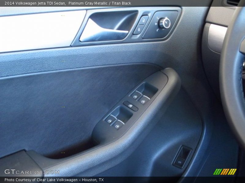 Platinum Gray Metallic / Titan Black 2014 Volkswagen Jetta TDI Sedan