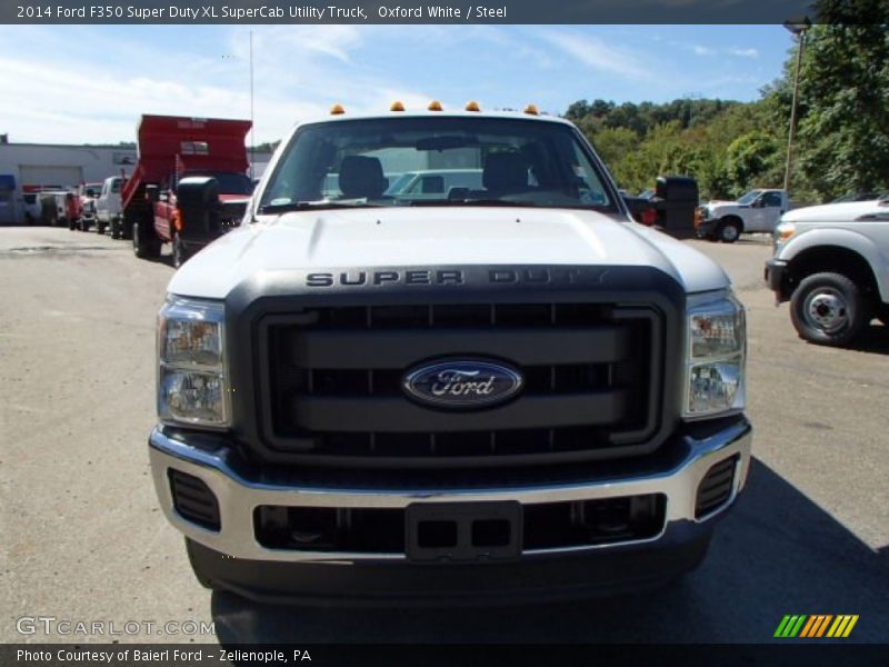 Oxford White / Steel 2014 Ford F350 Super Duty XL SuperCab Utility Truck