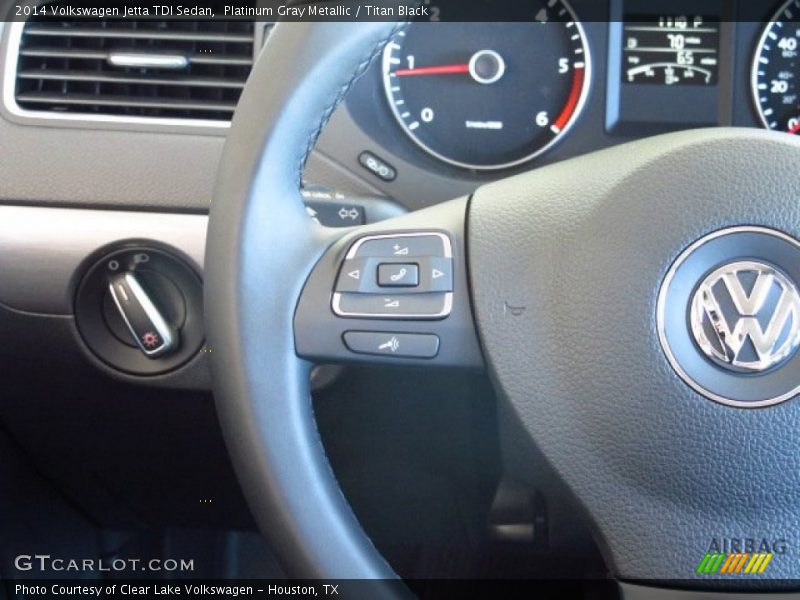 Platinum Gray Metallic / Titan Black 2014 Volkswagen Jetta TDI Sedan