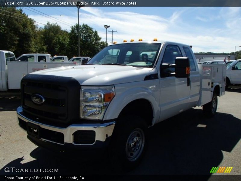 Oxford White / Steel 2014 Ford F350 Super Duty XL SuperCab Utility Truck