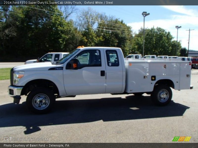 Oxford White / Steel 2014 Ford F350 Super Duty XL SuperCab Utility Truck