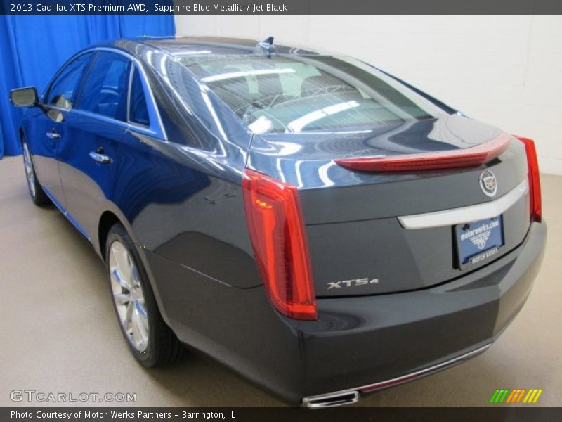 Sapphire Blue Metallic / Jet Black 2013 Cadillac XTS Premium AWD