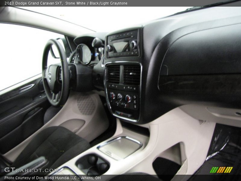 Stone White / Black/Light Graystone 2013 Dodge Grand Caravan SXT