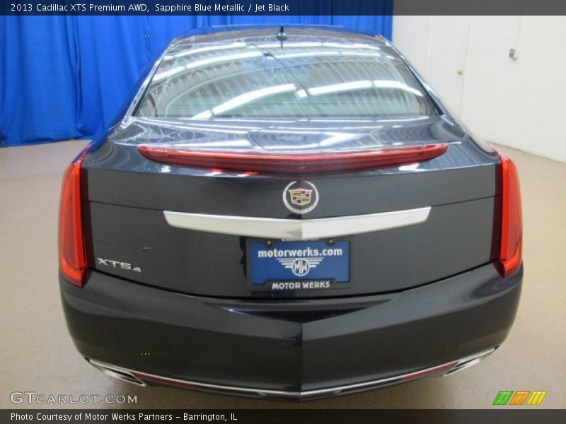 Sapphire Blue Metallic / Jet Black 2013 Cadillac XTS Premium AWD