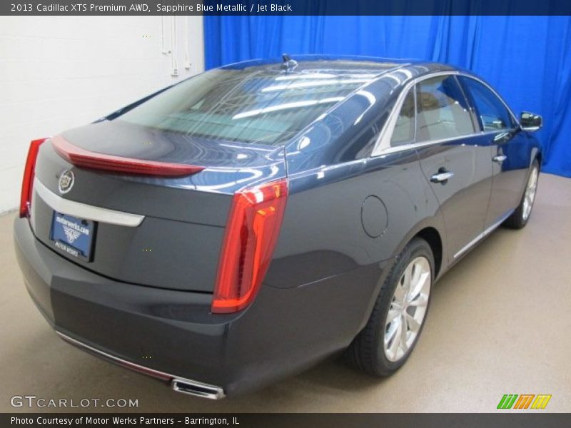 Sapphire Blue Metallic / Jet Black 2013 Cadillac XTS Premium AWD