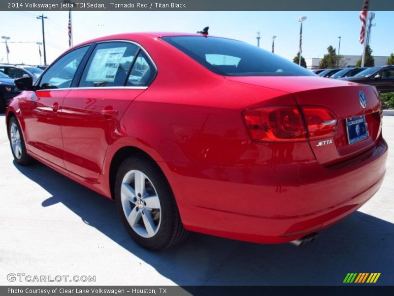 Tornado Red / Titan Black 2014 Volkswagen Jetta TDI Sedan