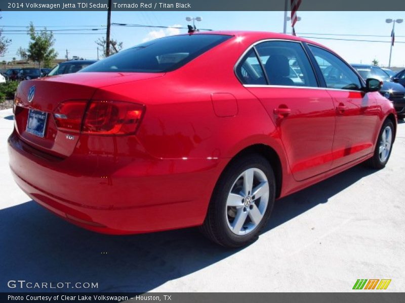 Tornado Red / Titan Black 2014 Volkswagen Jetta TDI Sedan