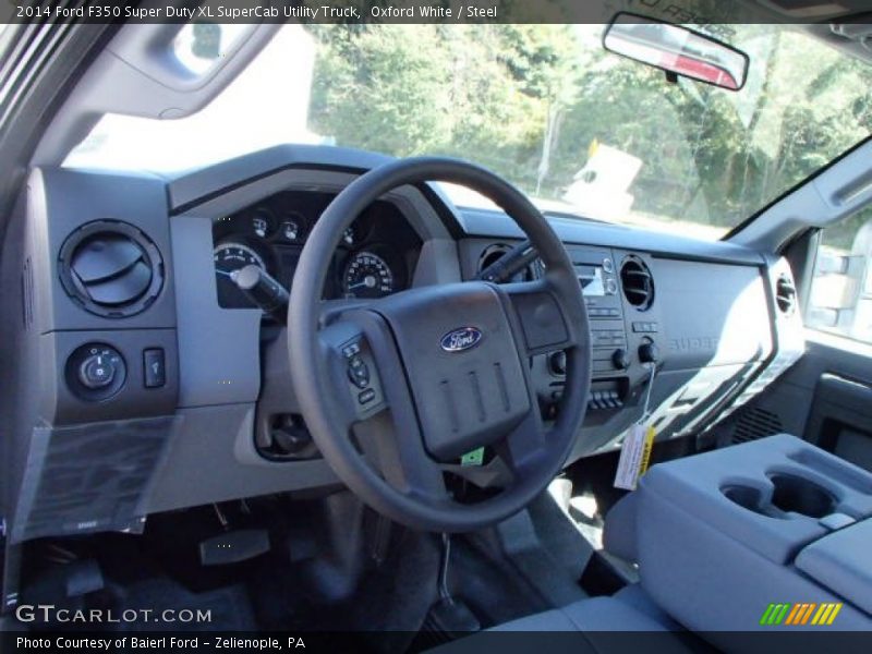 Oxford White / Steel 2014 Ford F350 Super Duty XL SuperCab Utility Truck