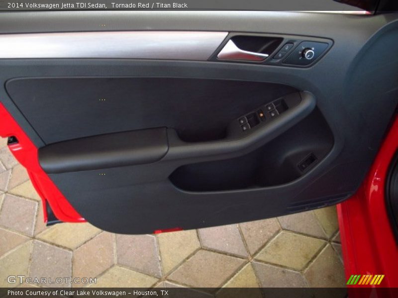 Tornado Red / Titan Black 2014 Volkswagen Jetta TDI Sedan
