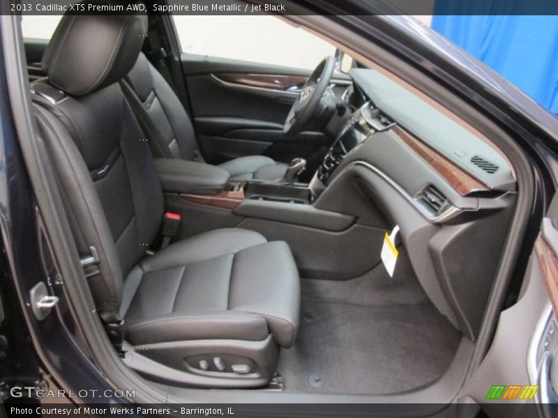 Sapphire Blue Metallic / Jet Black 2013 Cadillac XTS Premium AWD