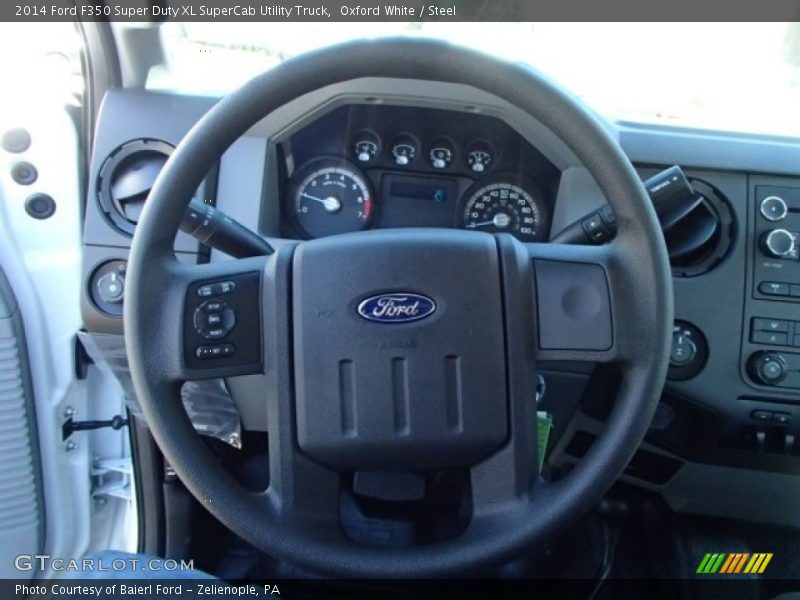 Oxford White / Steel 2014 Ford F350 Super Duty XL SuperCab Utility Truck