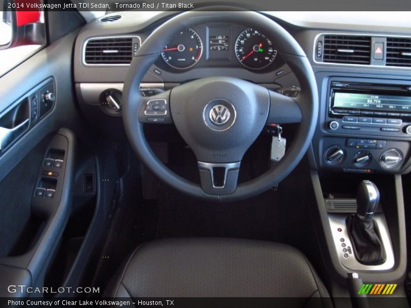 Tornado Red / Titan Black 2014 Volkswagen Jetta TDI Sedan