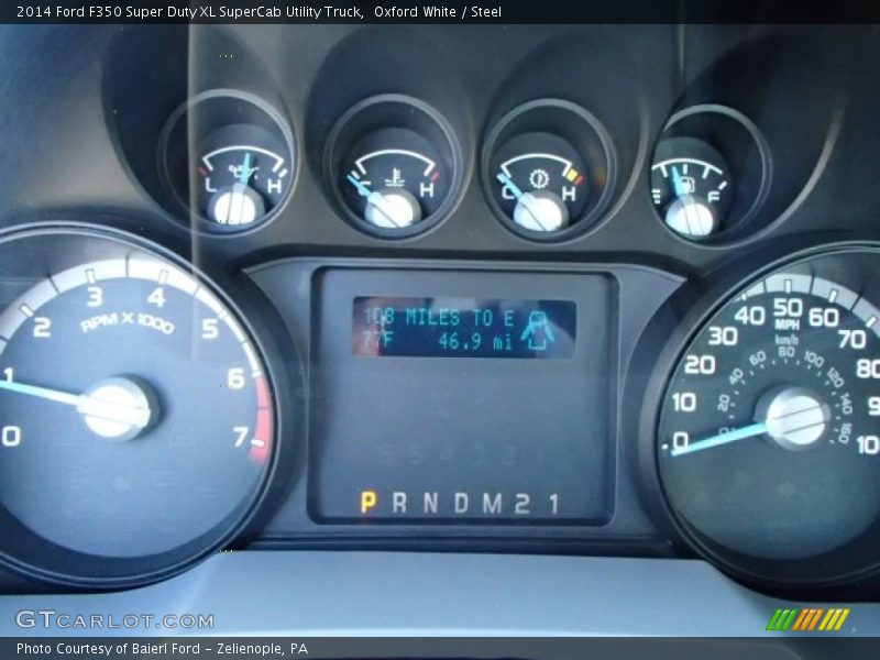 Oxford White / Steel 2014 Ford F350 Super Duty XL SuperCab Utility Truck