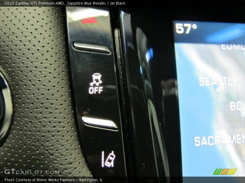 Sapphire Blue Metallic / Jet Black 2013 Cadillac XTS Premium AWD